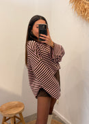 Top en coton ARTHUR rose