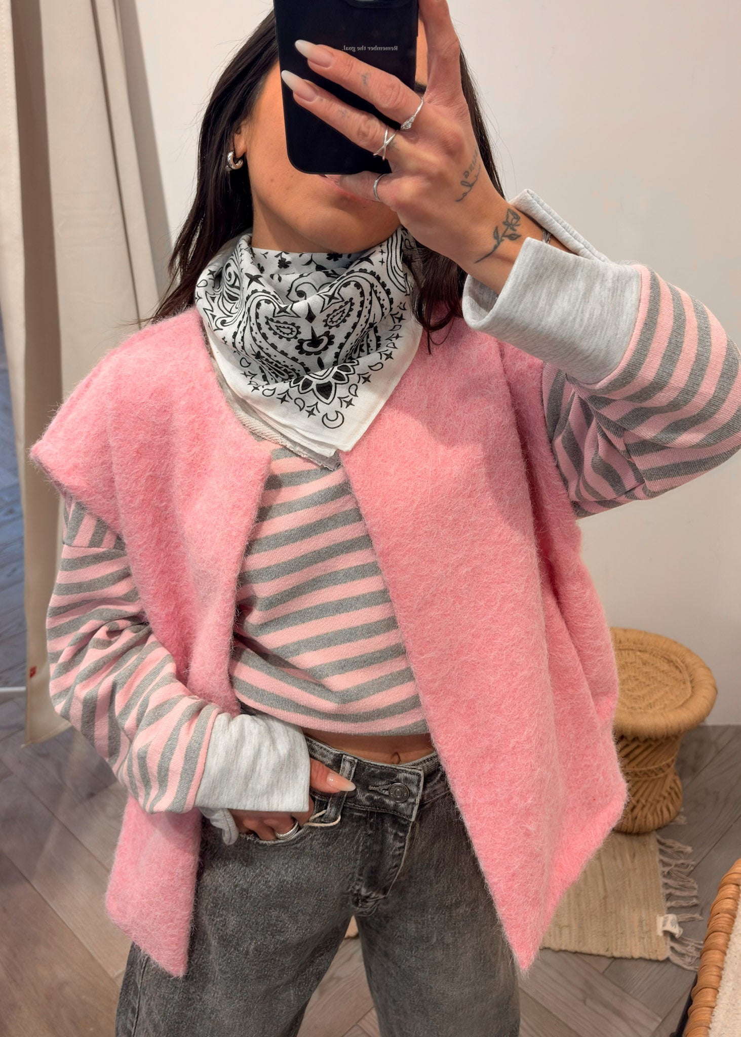 Foulard bandana baby NOA blanc