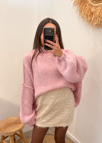 Jupe à sequins SOHEL beige