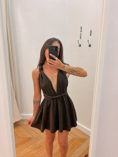 Combinaison GABRIELLA marron