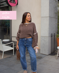 Pull en laine LEONTI noir