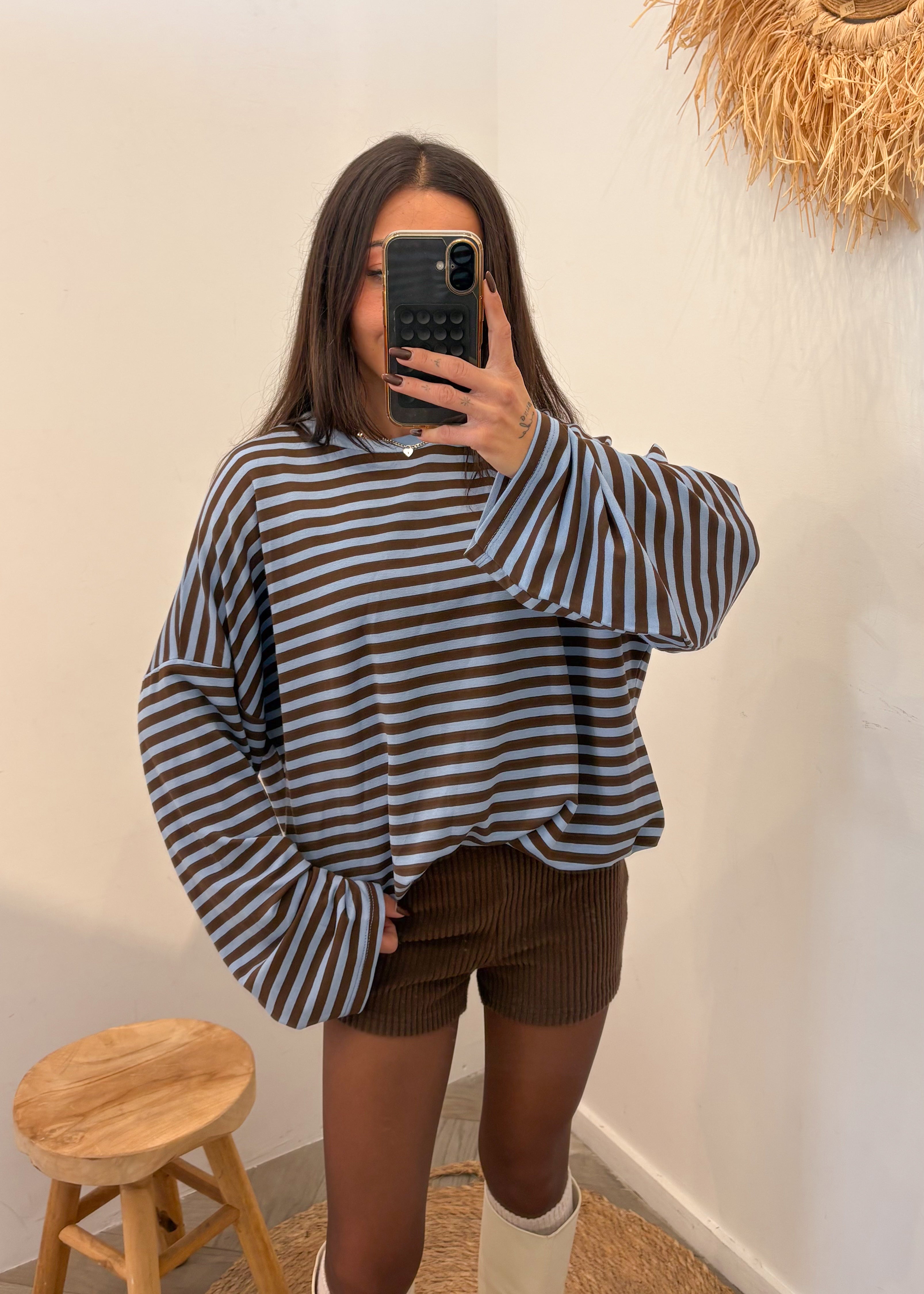 Top en coton ARTHUR bleu