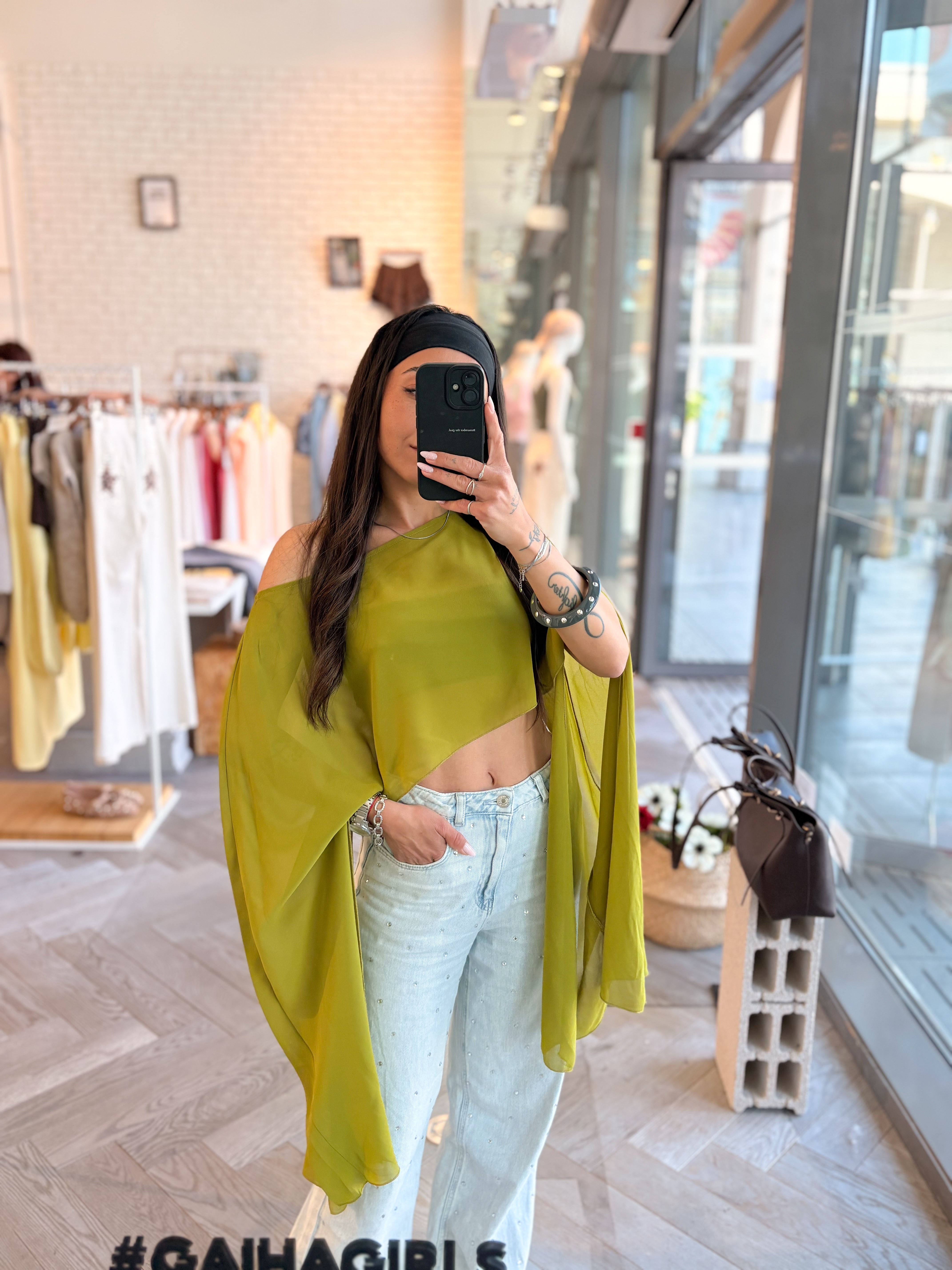 Blouse JINA vert olive