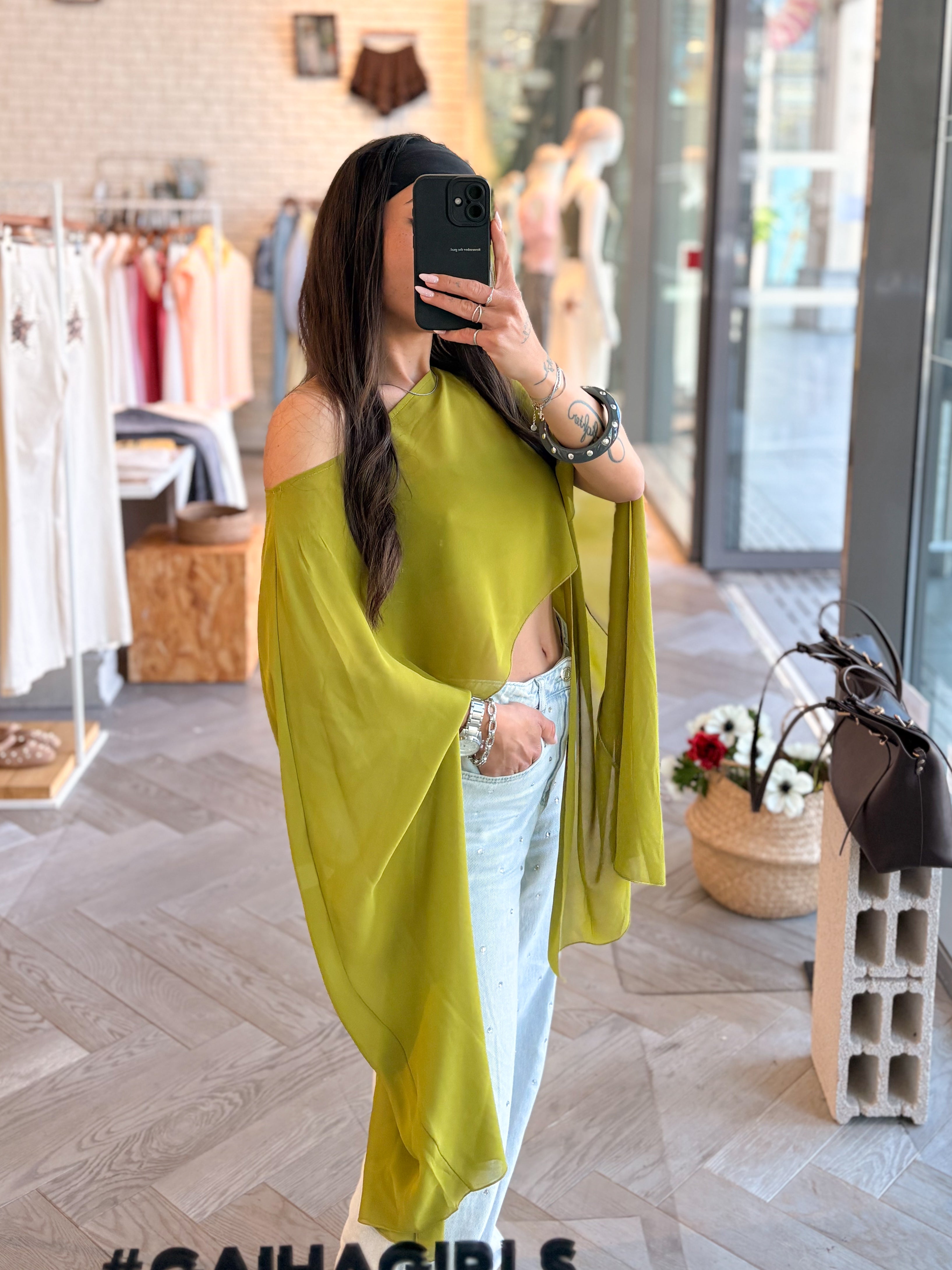 Blouse JINA vert olive