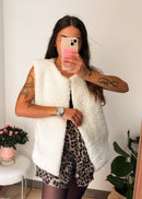 Veste sans manches Maddy crème