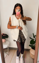 Veste sans manches Maddy crème