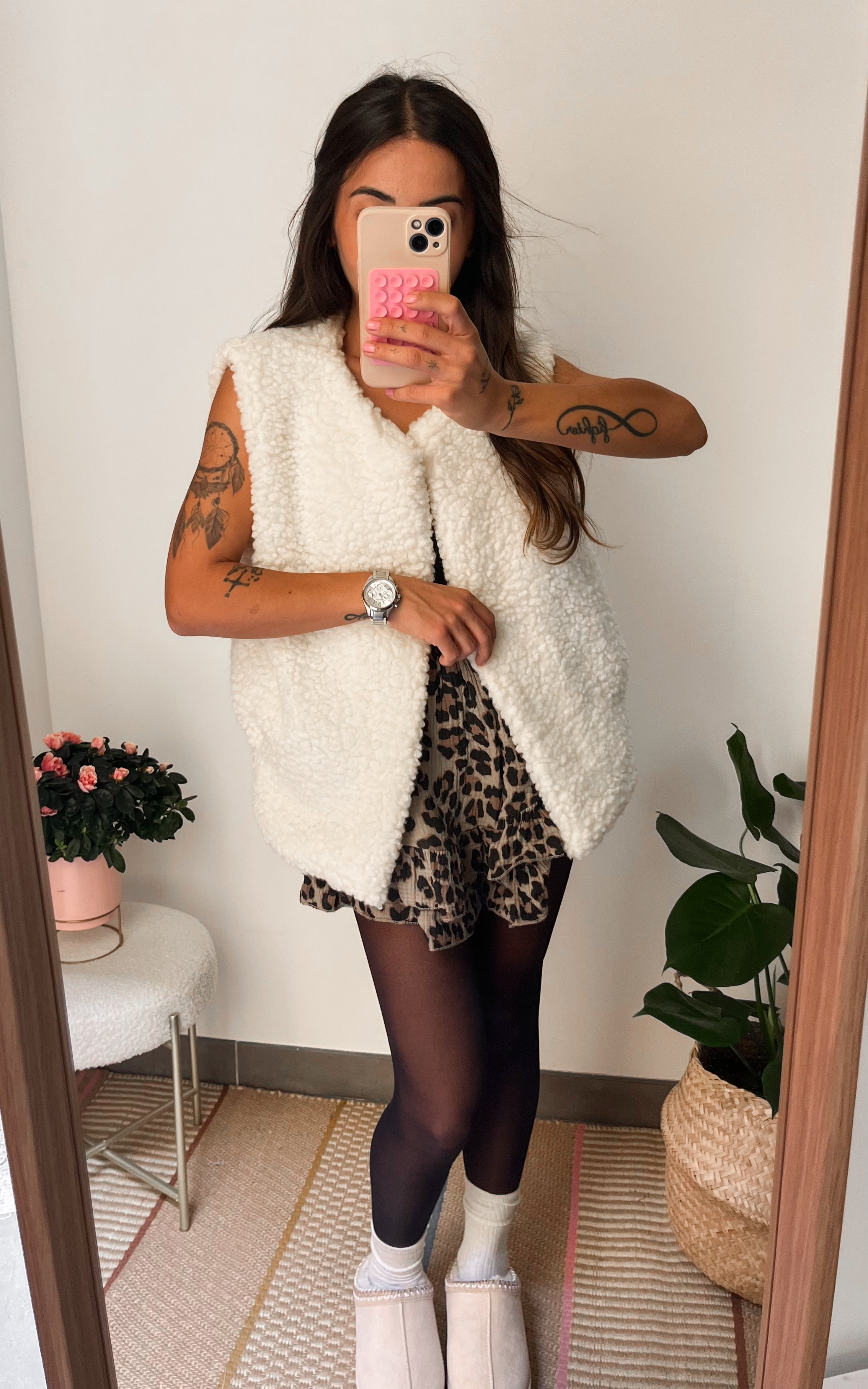 Veste sans manches Maddy crème