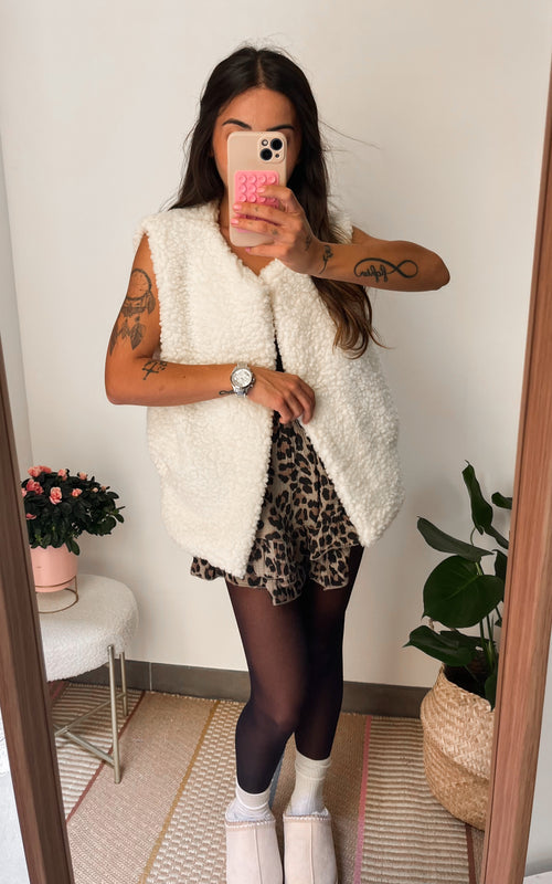 Gilet sans manches MADDY écru