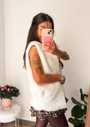 Veste sans manches Maddy crème