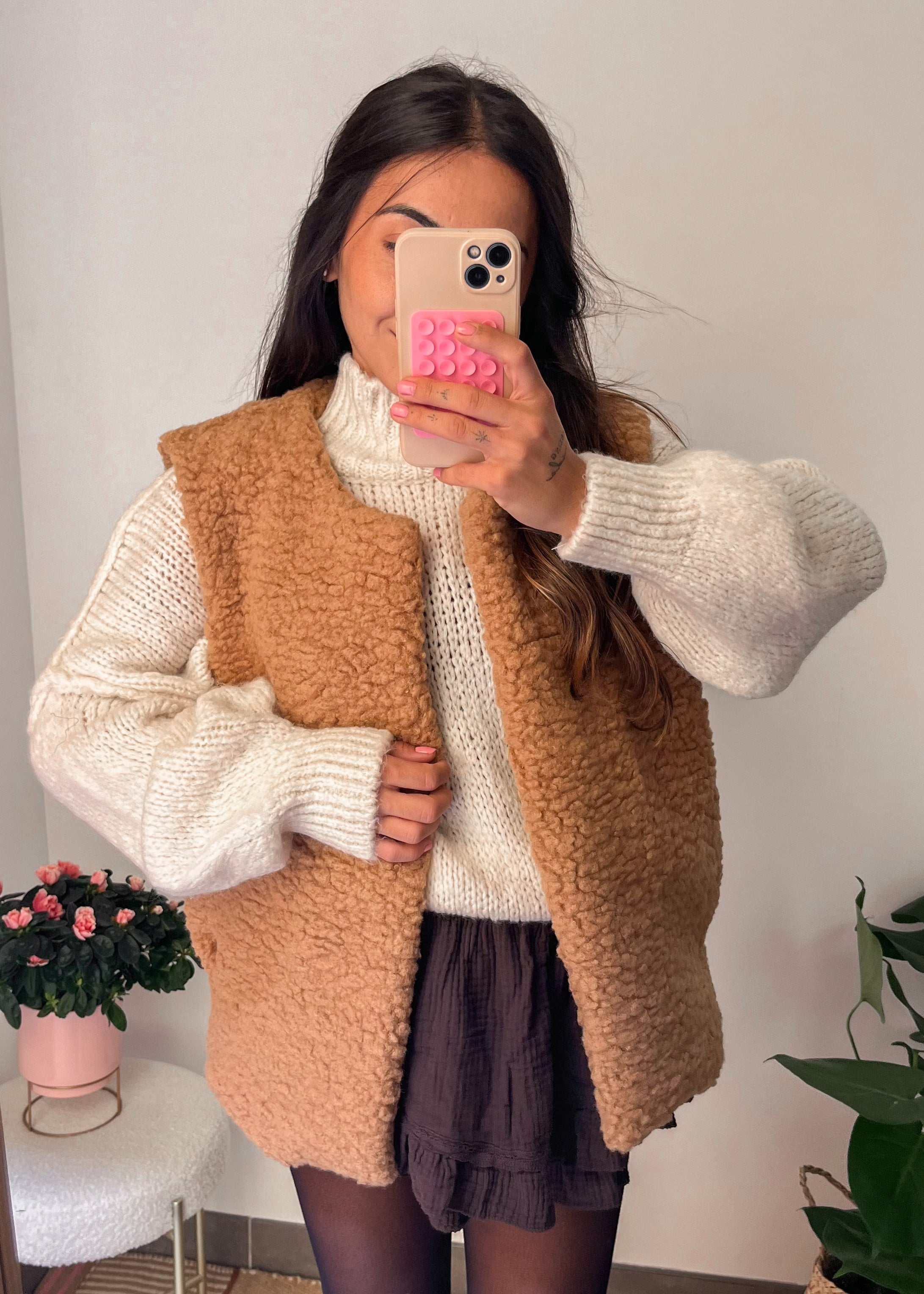 Veste sans manches Maddy camel