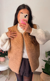 Veste sans manches Maddy camel