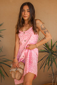 Pink Elisa dress - floral
