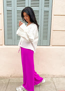 Hera - pantalon rustique fushia