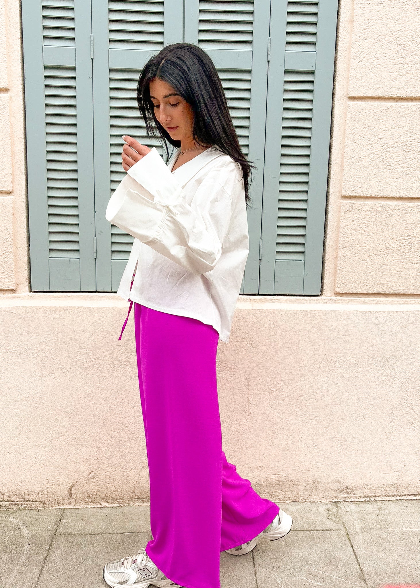 Hera - pantalon rustique fushia