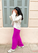 Hera - pantalon rustique fushia