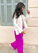 Hera - pantalon rustique fushia