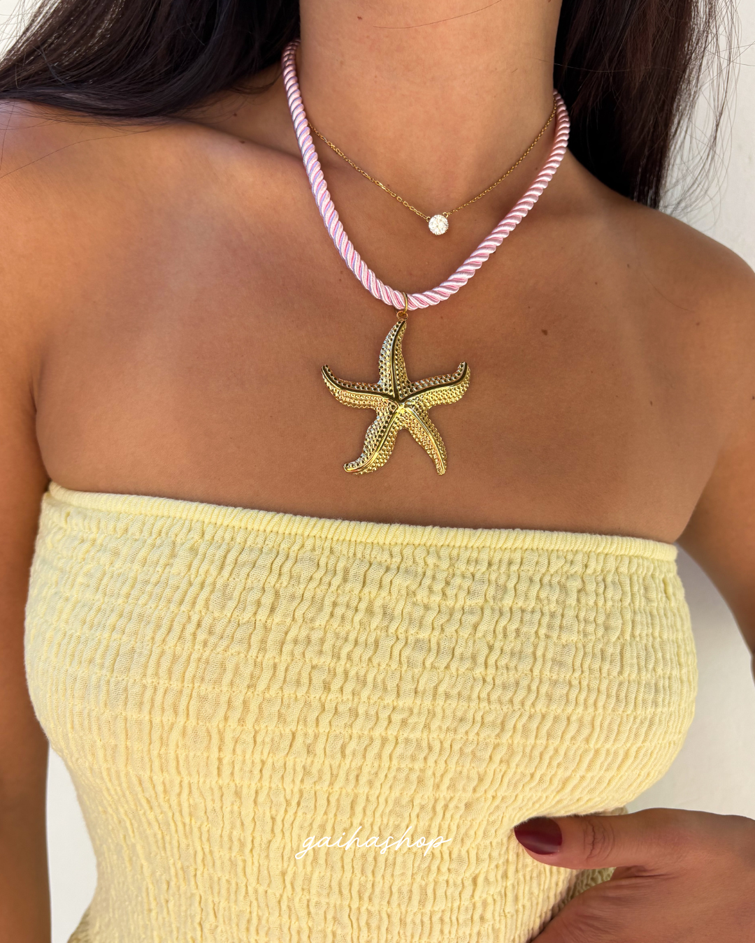 Collier PINKA rose