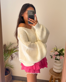 Gilet MARINA blanc cassé