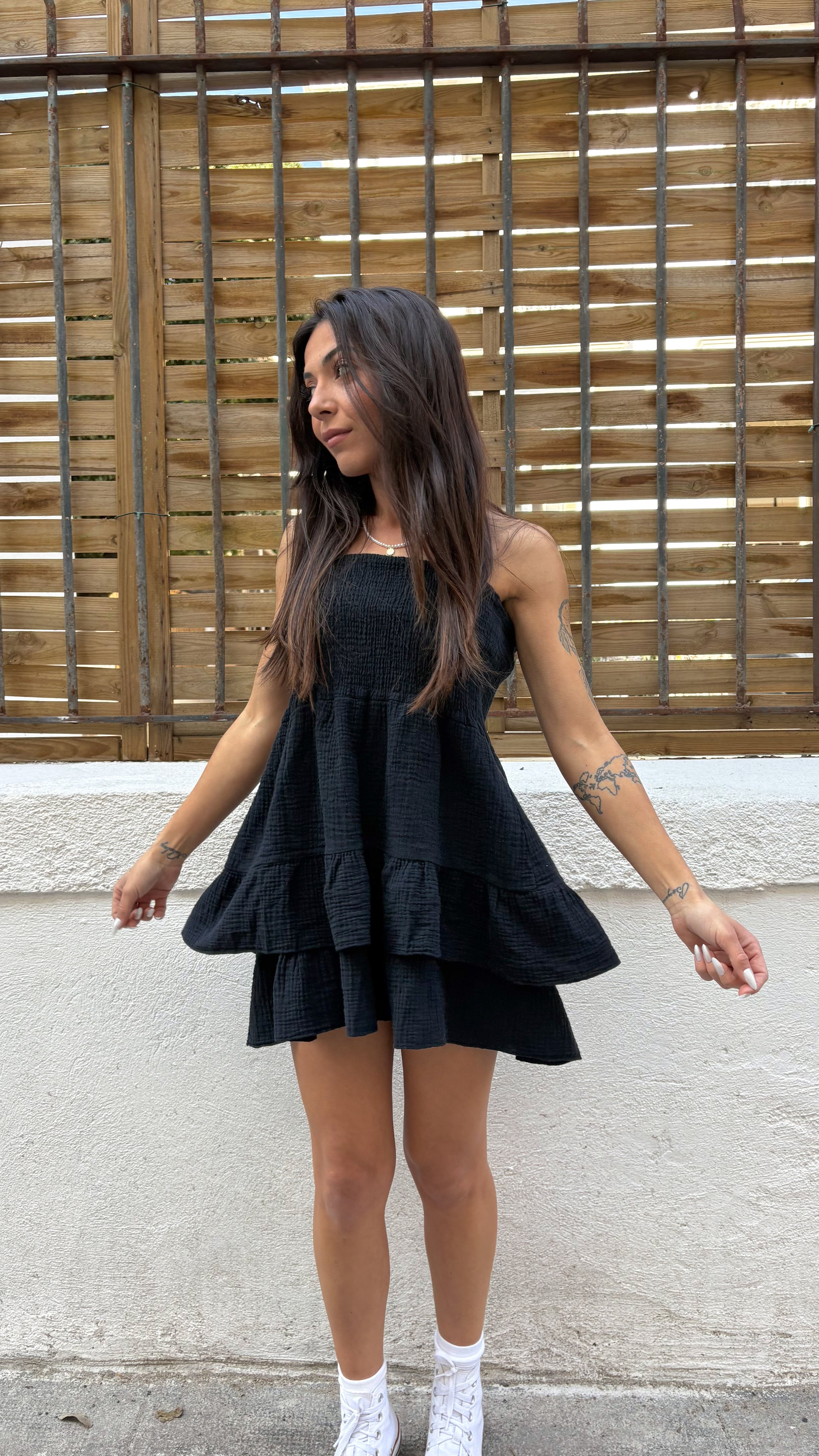 Robe Maria en gaze de coton – Vue de face